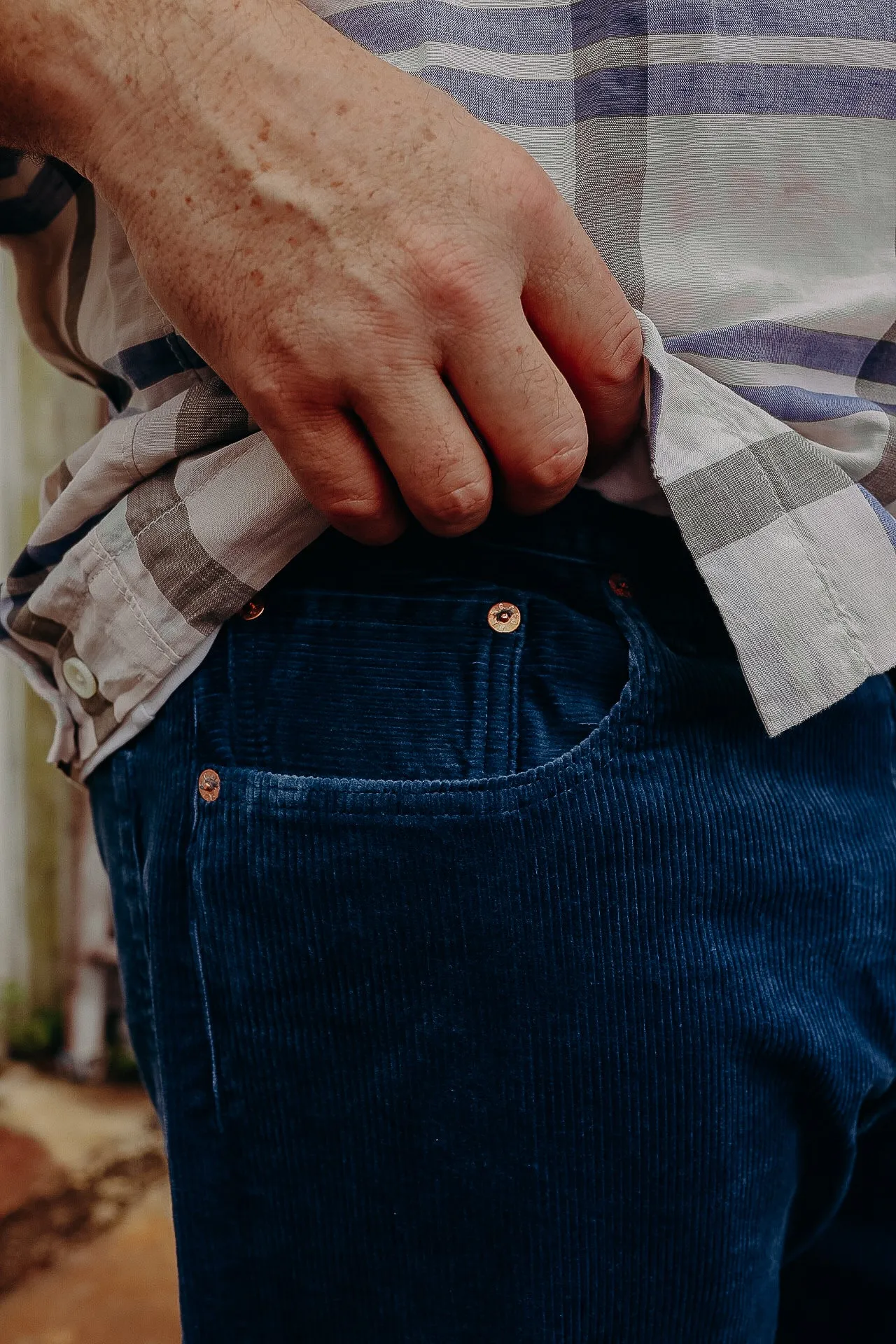 5 Pocket Pants- Navy Corduroy (SC42483)