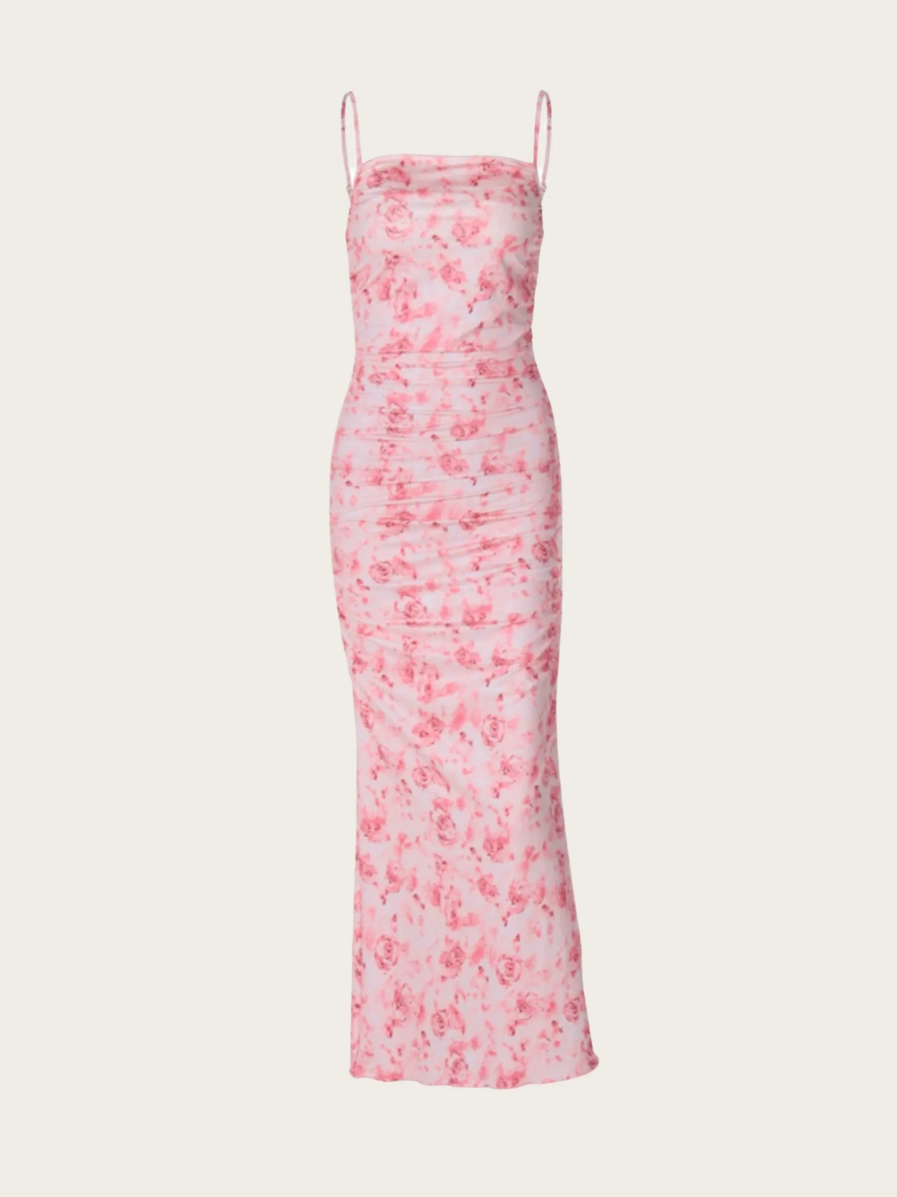 Alayna Floral Backless Pleated Dress