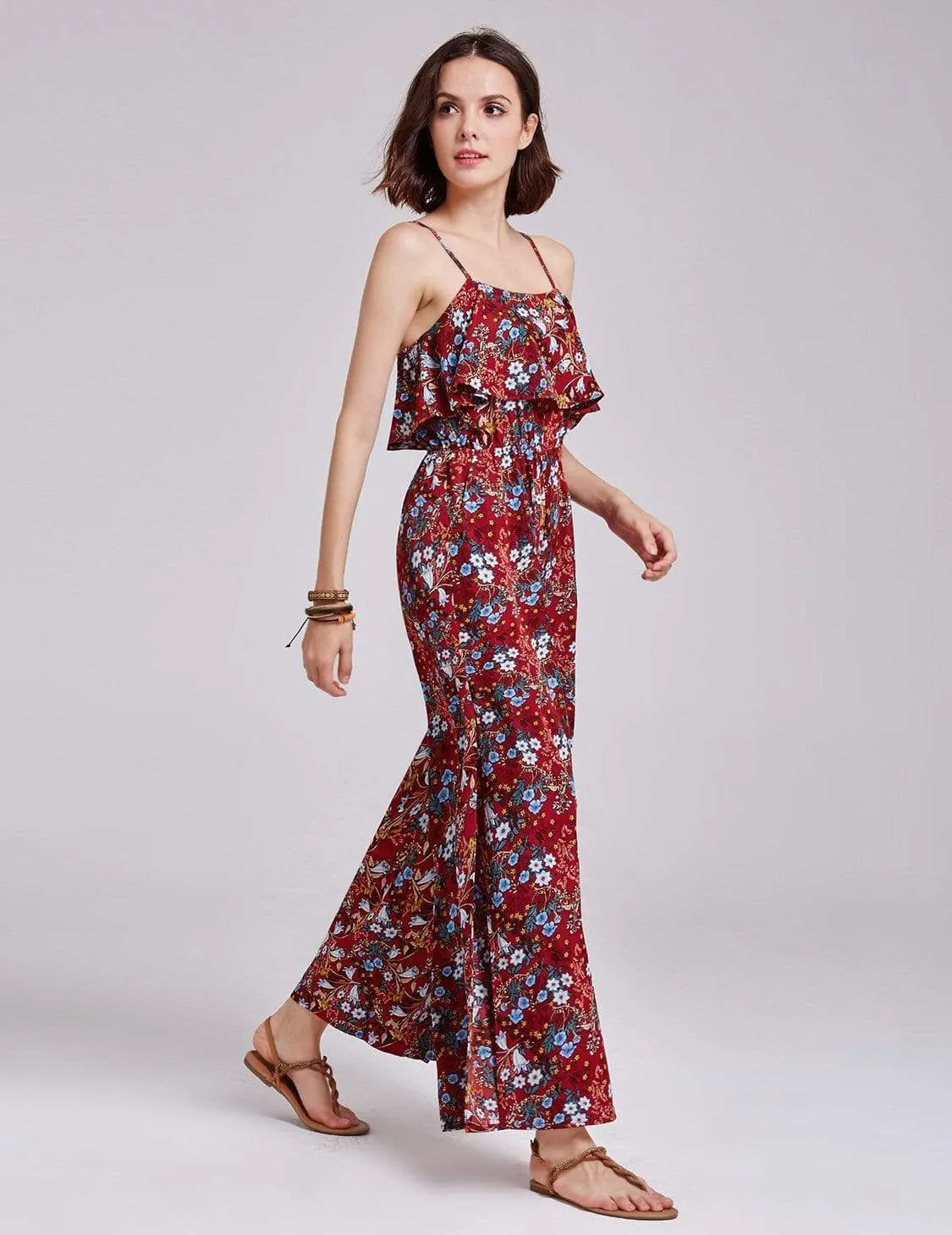 Alisa Pan Retro Floral Print Jumpsuit