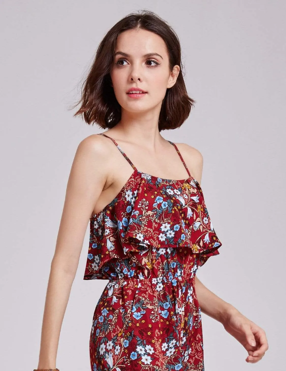 Alisa Pan Retro Floral Print Jumpsuit