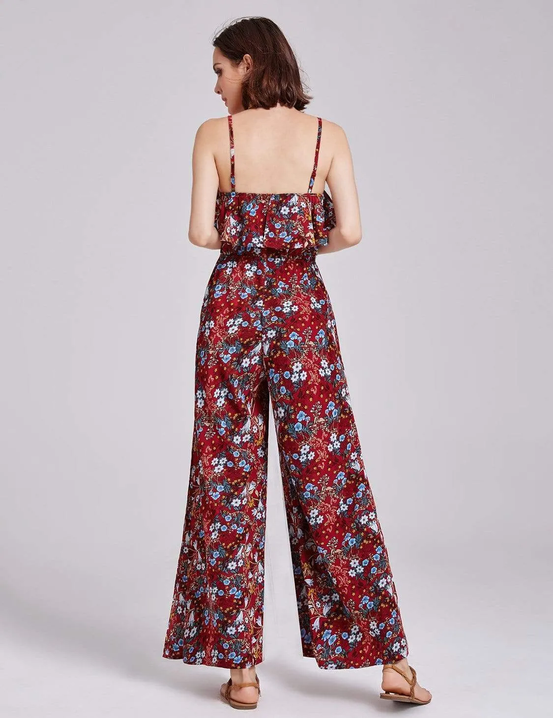 Alisa Pan Retro Floral Print Jumpsuit