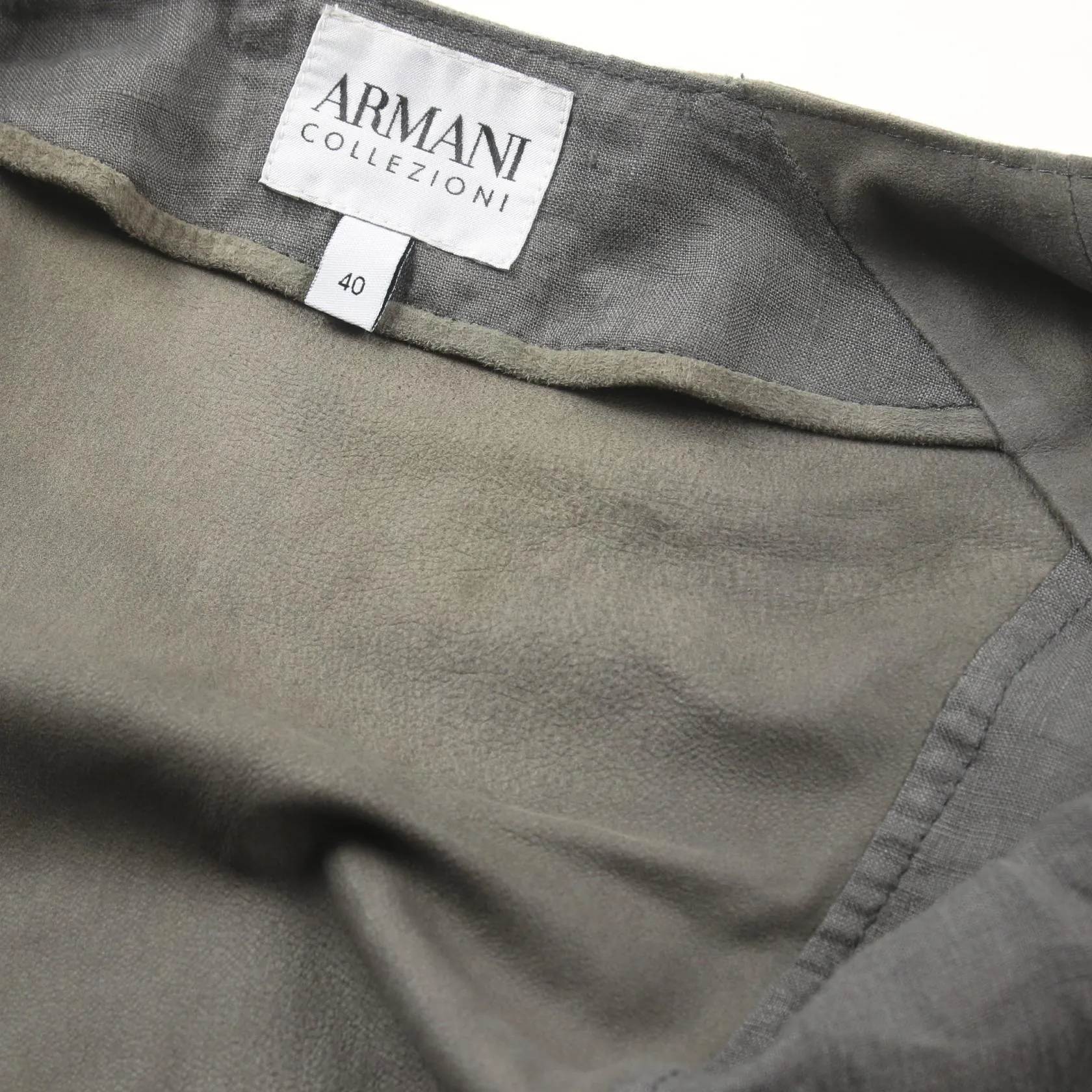 Armani Collezioni Fabric Suede Outerwear