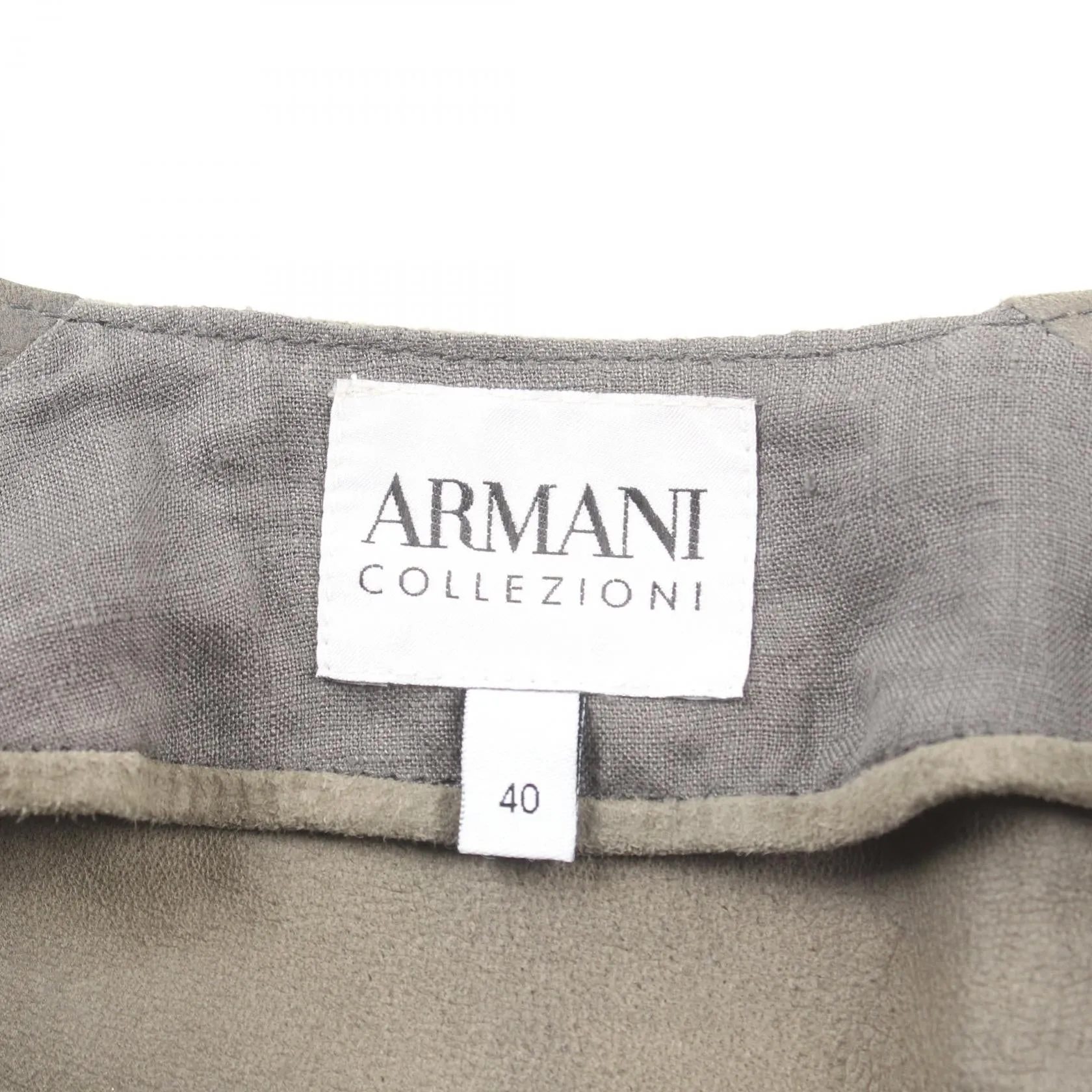 Armani Collezioni Fabric Suede Outerwear