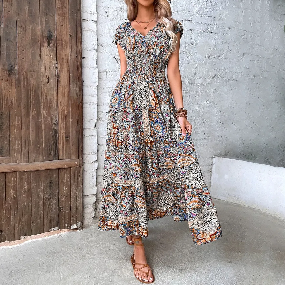 Astrid - Maxi Dress - Boho - High-Quality Timeless Style - Ideal for Summer