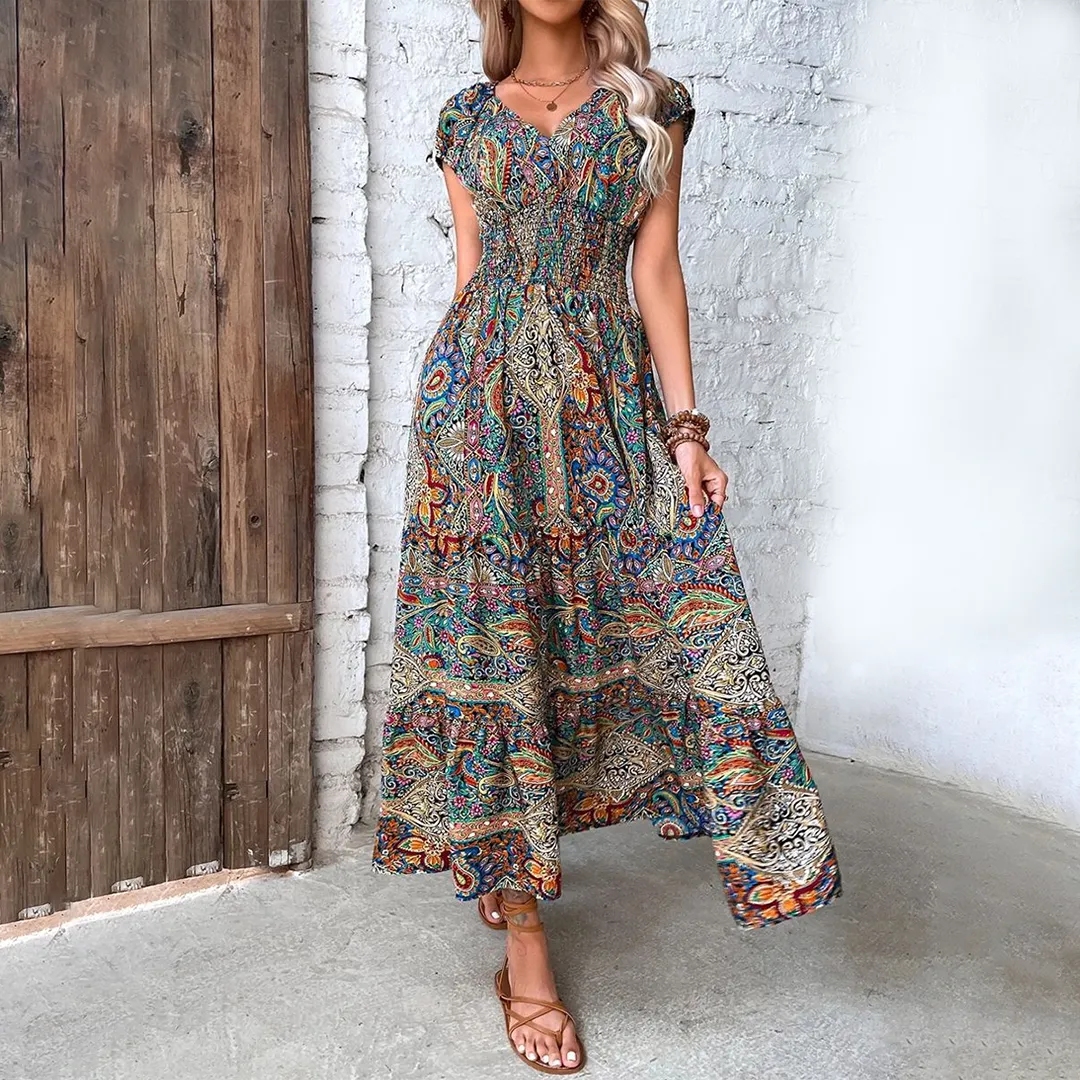 Astrid - Maxi Dress - Boho - High-Quality Timeless Style - Ideal for Summer