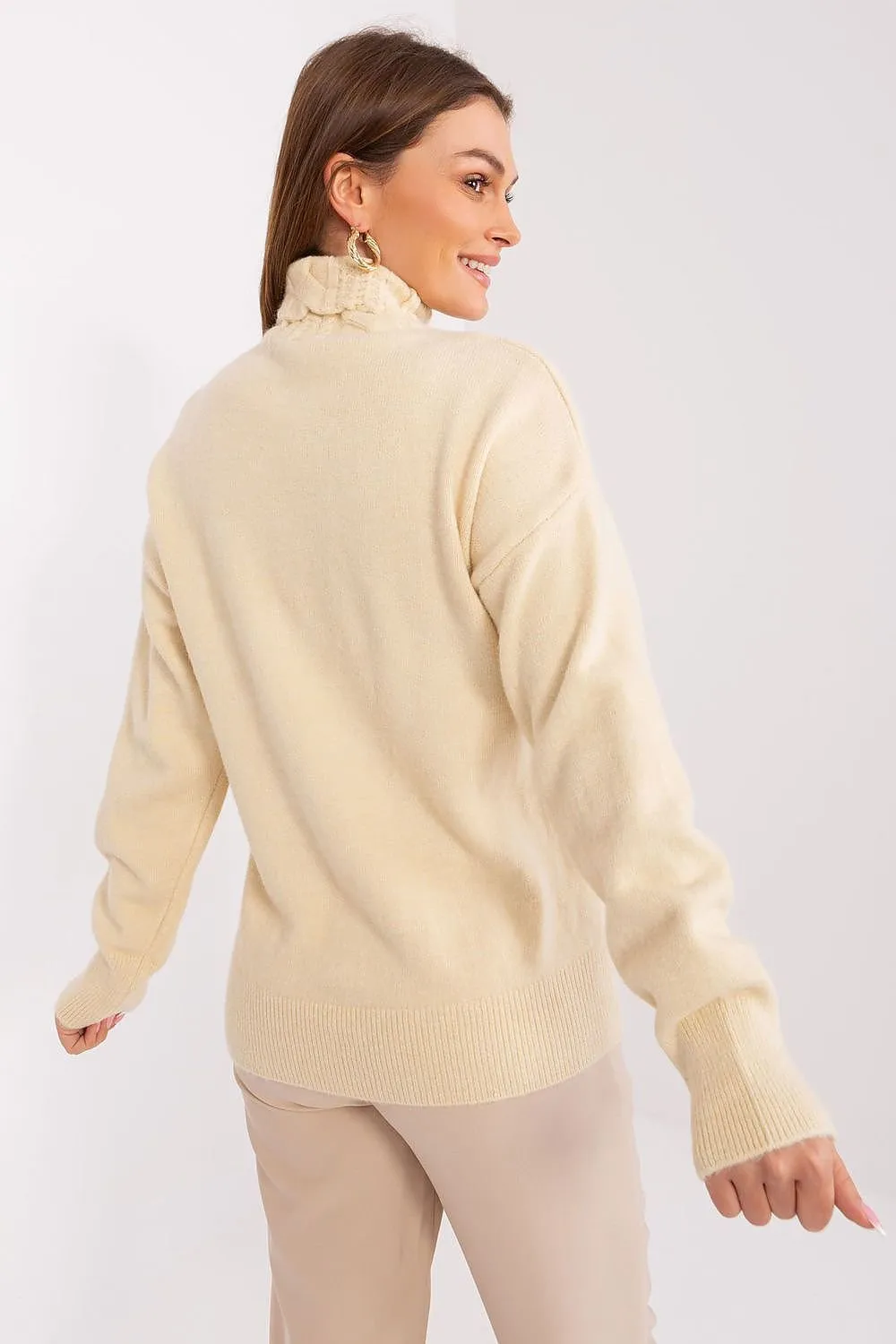 A.T. Casual European Women's Turtleneck Sweater-model 189898