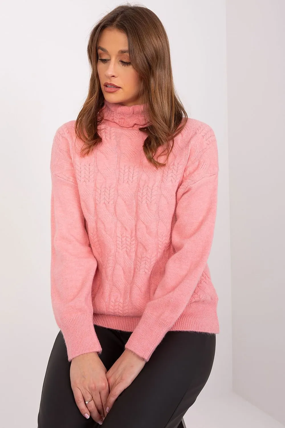 A.T. Casual European Women's Turtleneck Sweater-model 189898