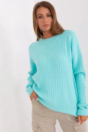 A.T. Round Neck European Textured Sweater