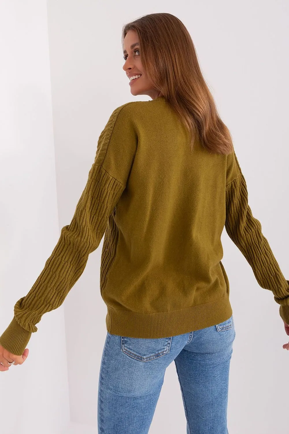 A.T. Round Neck European Textured Sweater