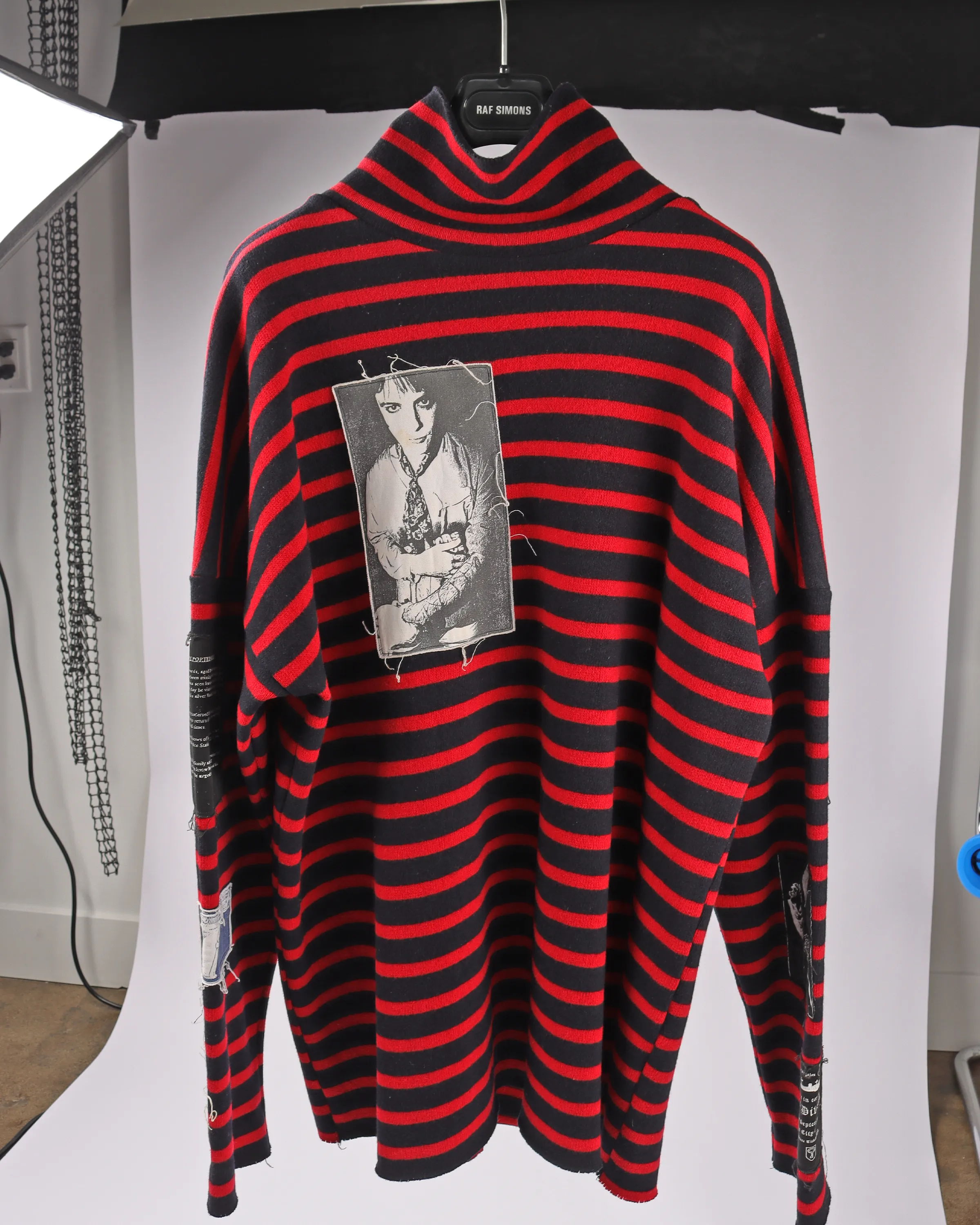 AW 2001 Riot Riot Riot Patched Sweater