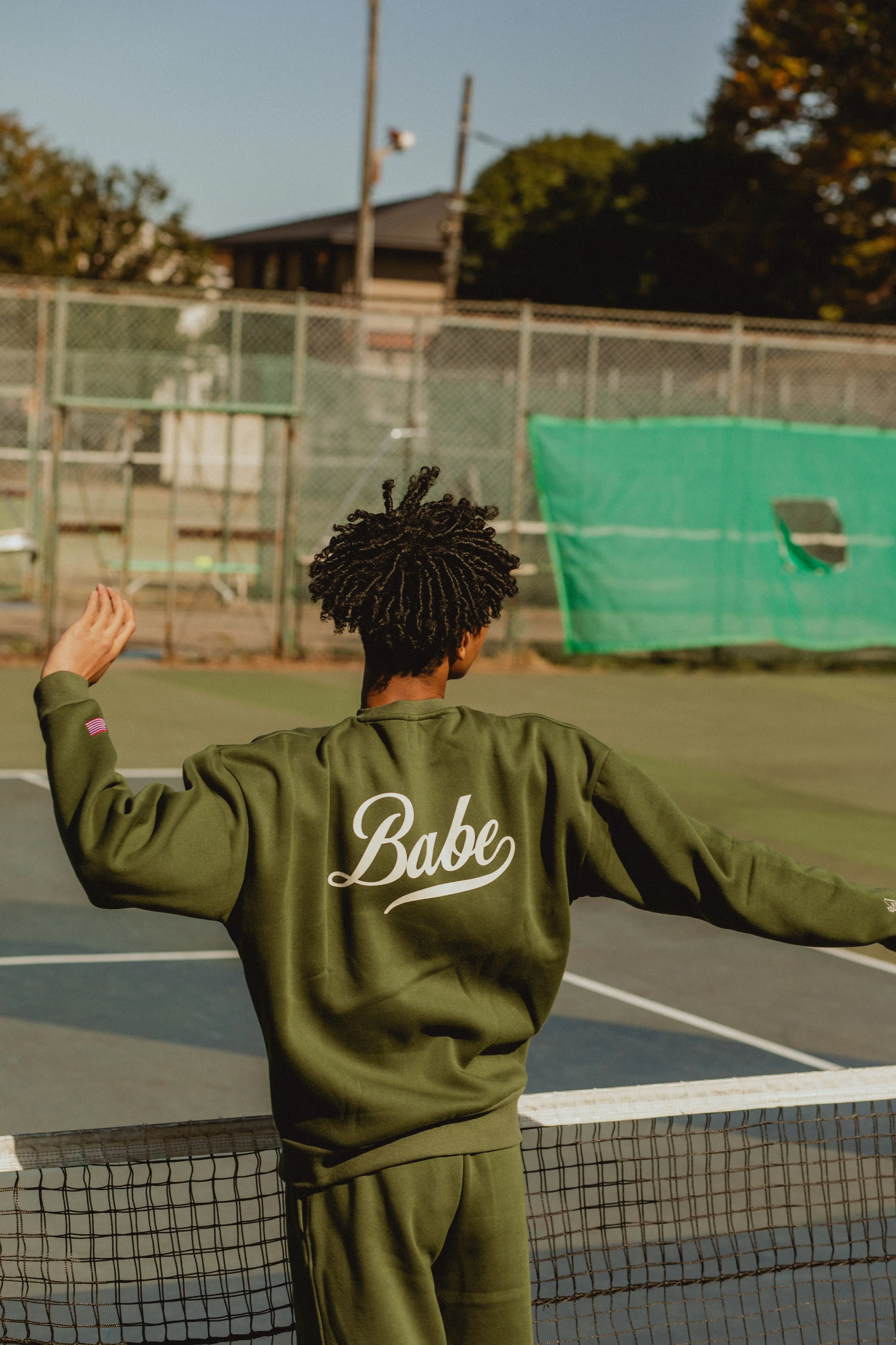 Babe logo sweat tops