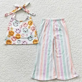 Baby Girls Clothes Halter Top Bell Bottom Pants Sets GSPO0580