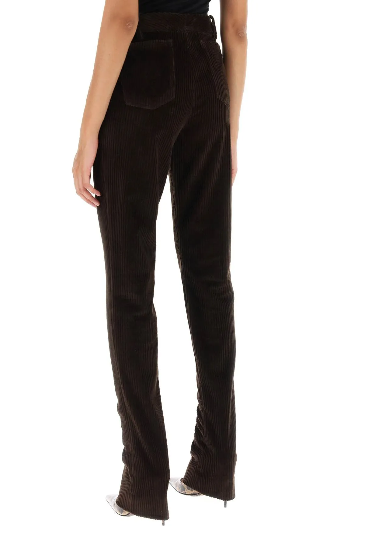 bell-bottom corduroy pants