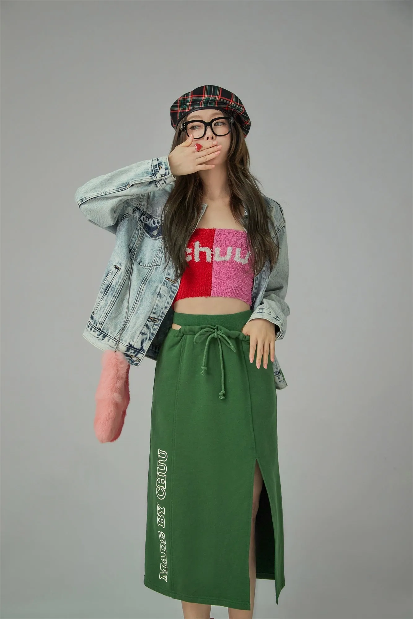 Bicolor Chuu Logo Tube Top