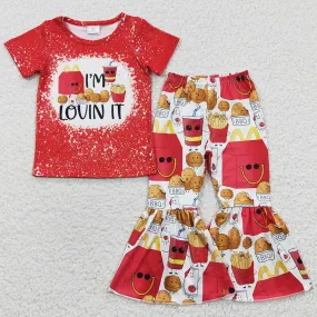 Boutique Baby Girls Clothes Chips Bell Pants Sets GSPO0549