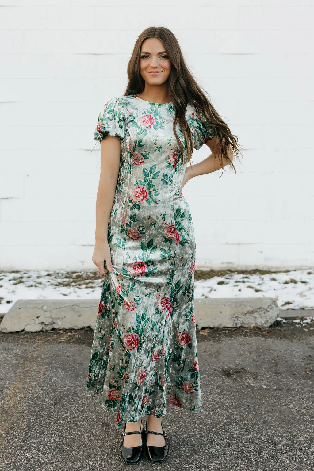 Elise Dress-Mint Floral