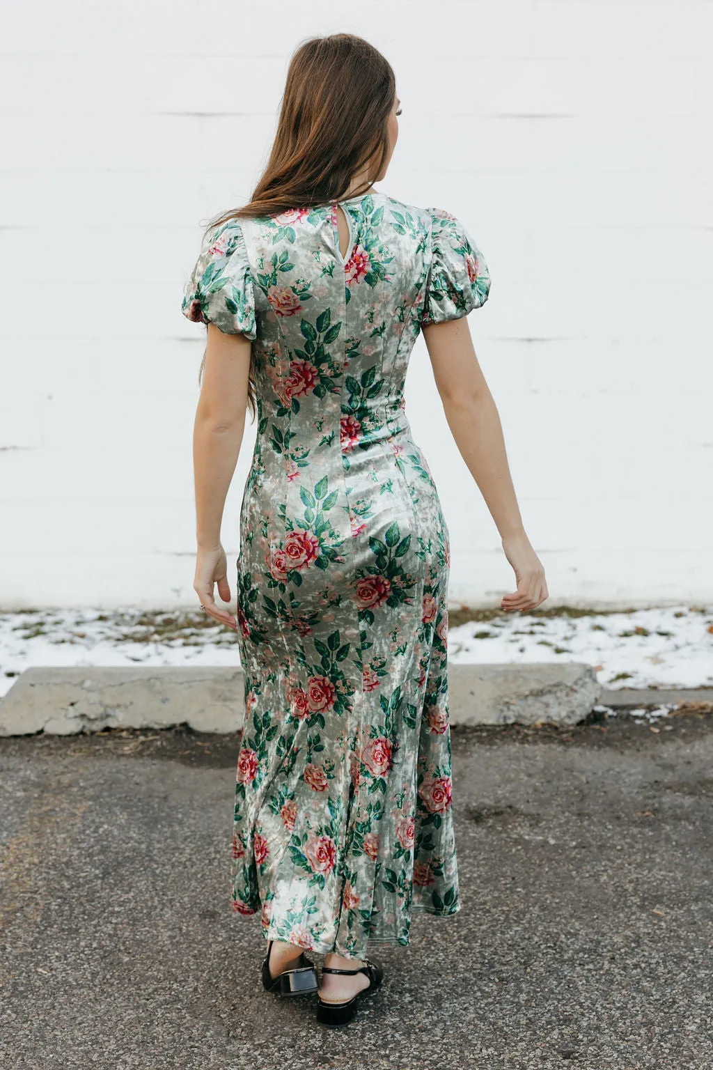 Elise Dress-Mint Floral