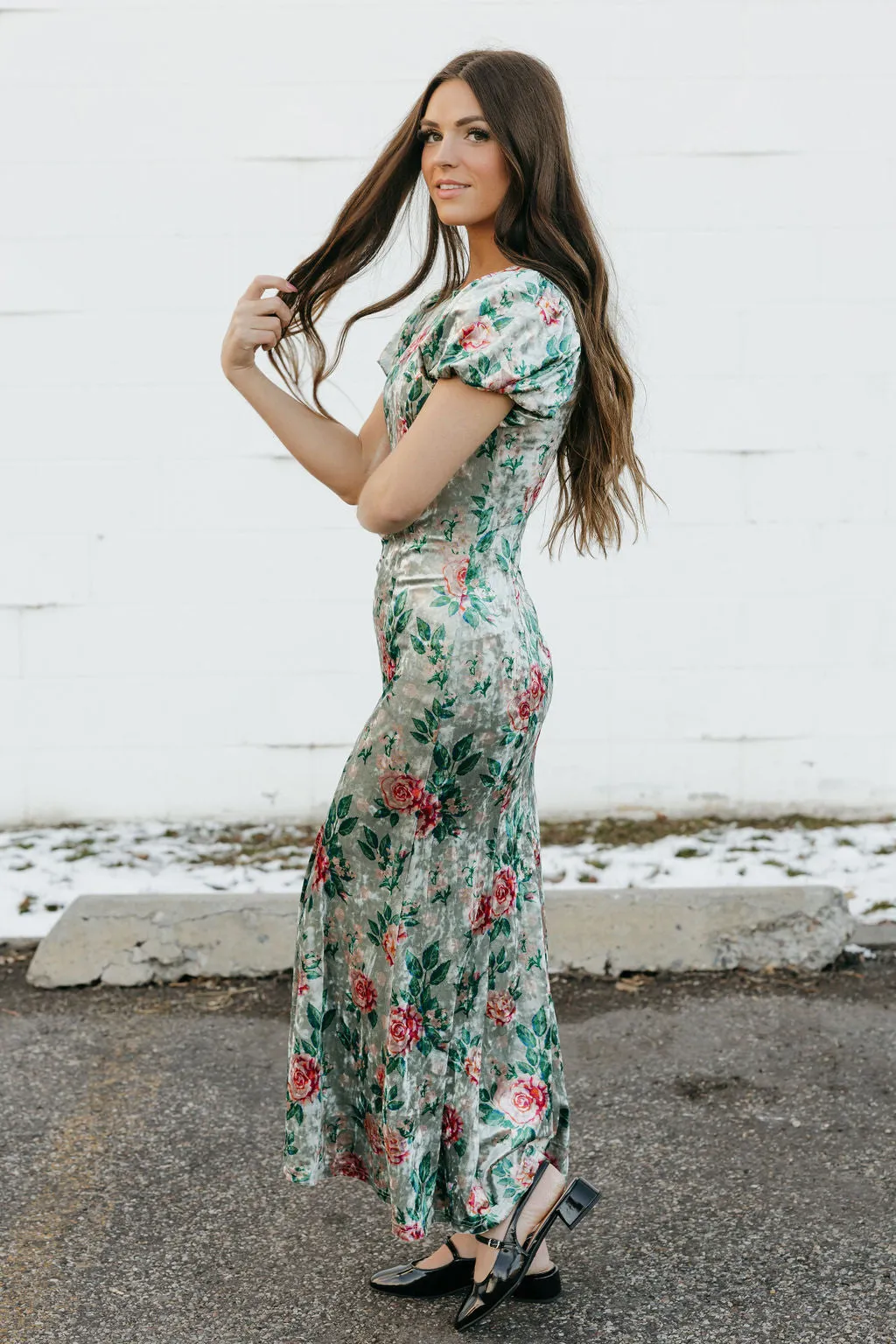 Elise Dress-Mint Floral