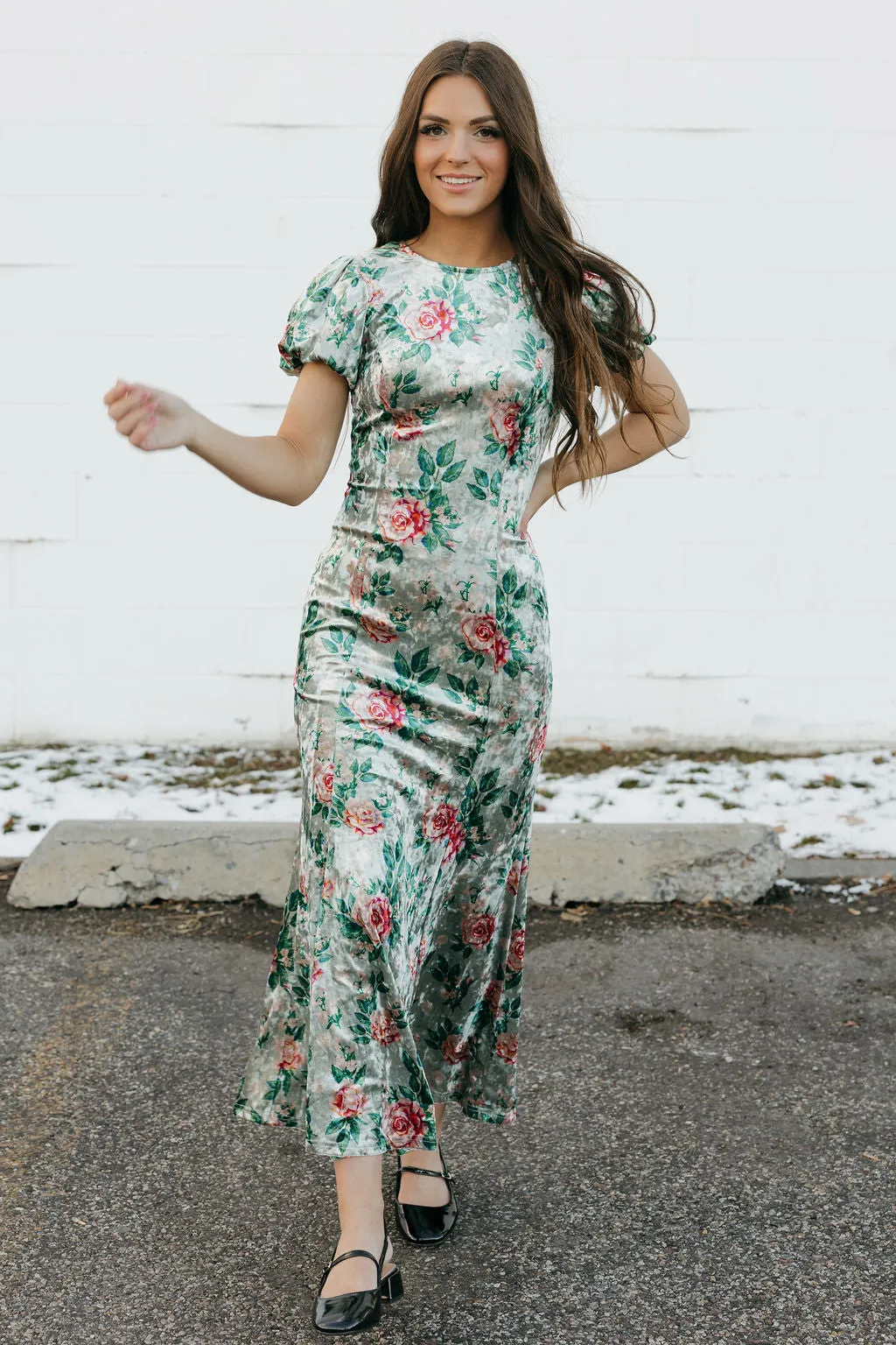 Elise Dress-Mint Floral