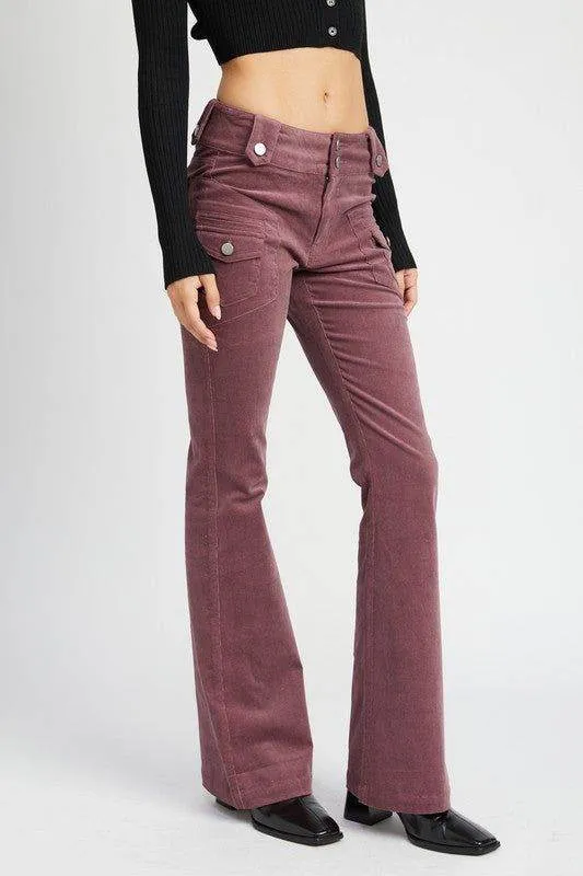 Emory Park Low Rise Pants With Bell Bottom