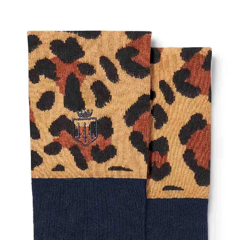 Fairfax & Favor Ladies Boot Socks (UK 4 - 8) - Leopard