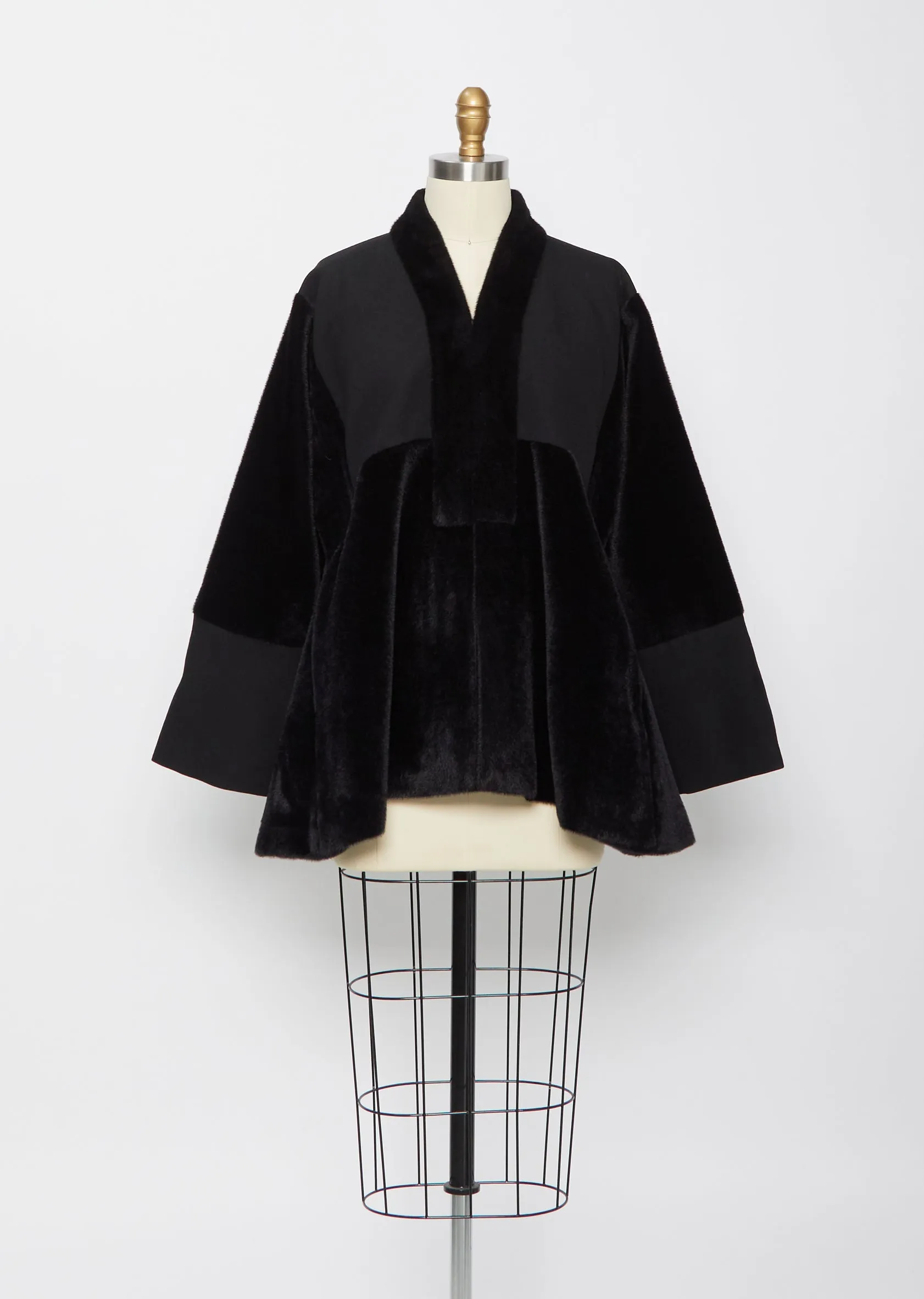Faux Fur Pannel Jacket