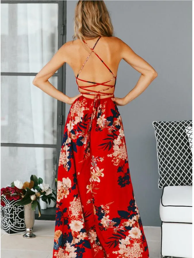 Floral Dress Wholesale Dresses Off Shoulder Slit Dress Trendy Wholesale Clothing