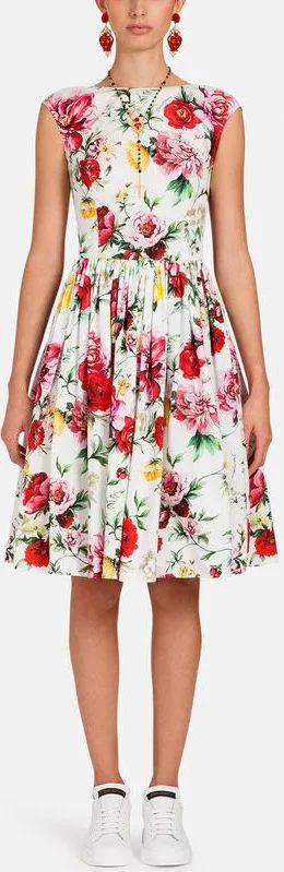 Floral Print Cotton Dress