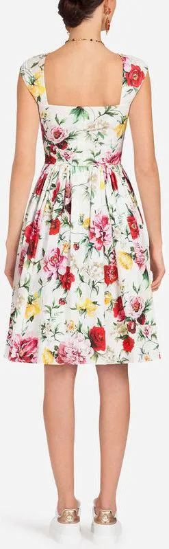 Floral Print Cotton Dress