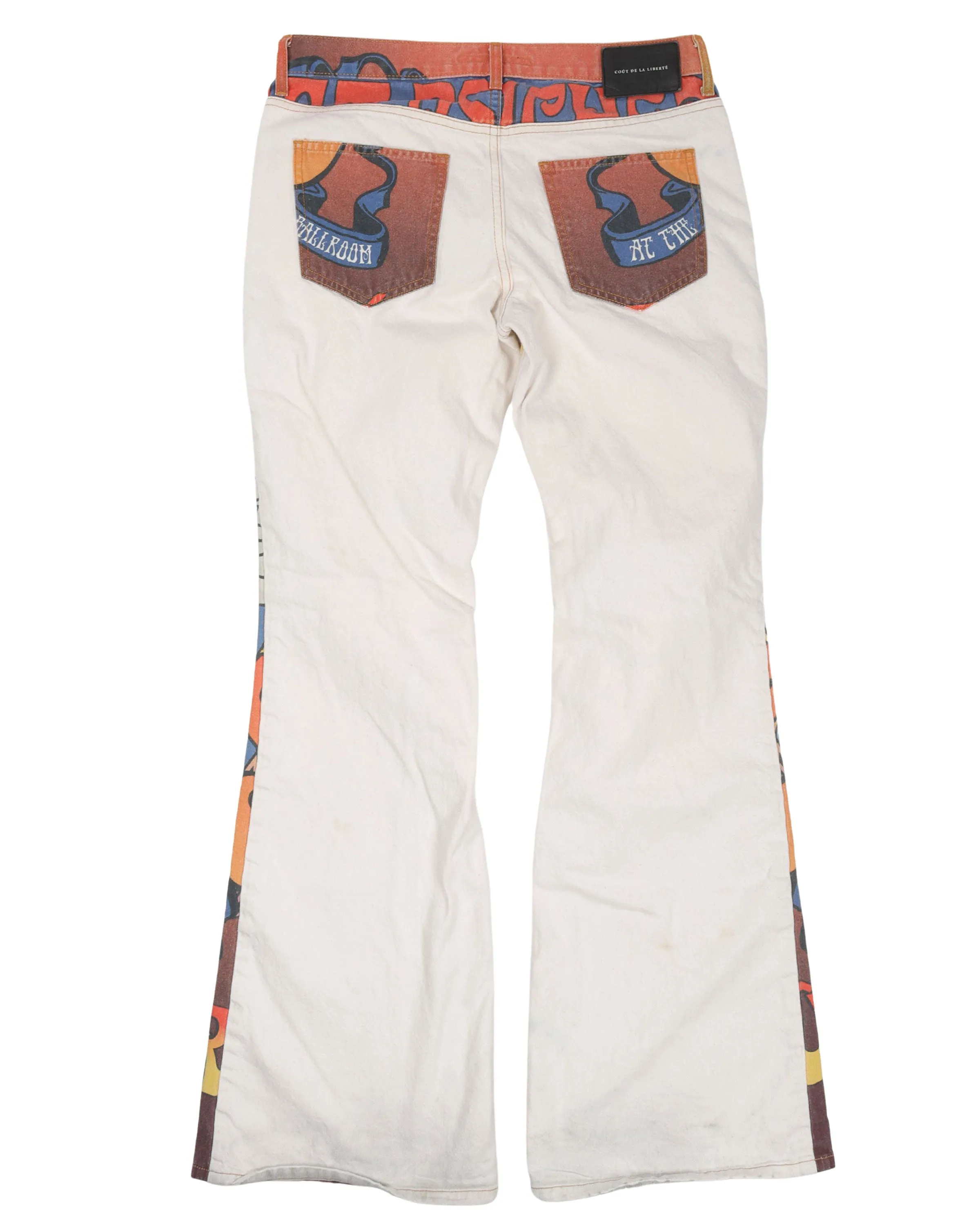 Graphic Flared Jeans