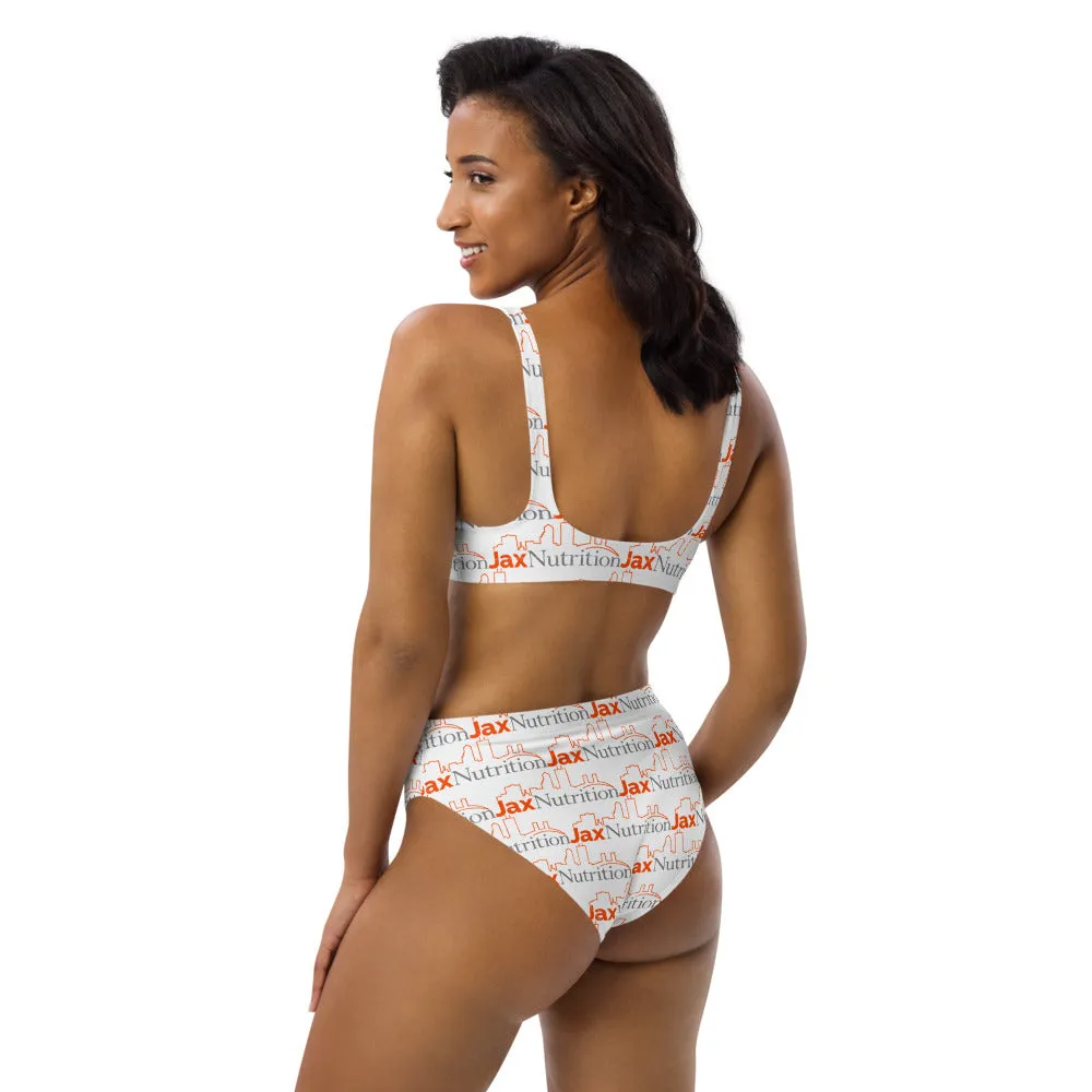 Jax Nutrition Full Color Logo Everywhere Recycled high-waisted bikini