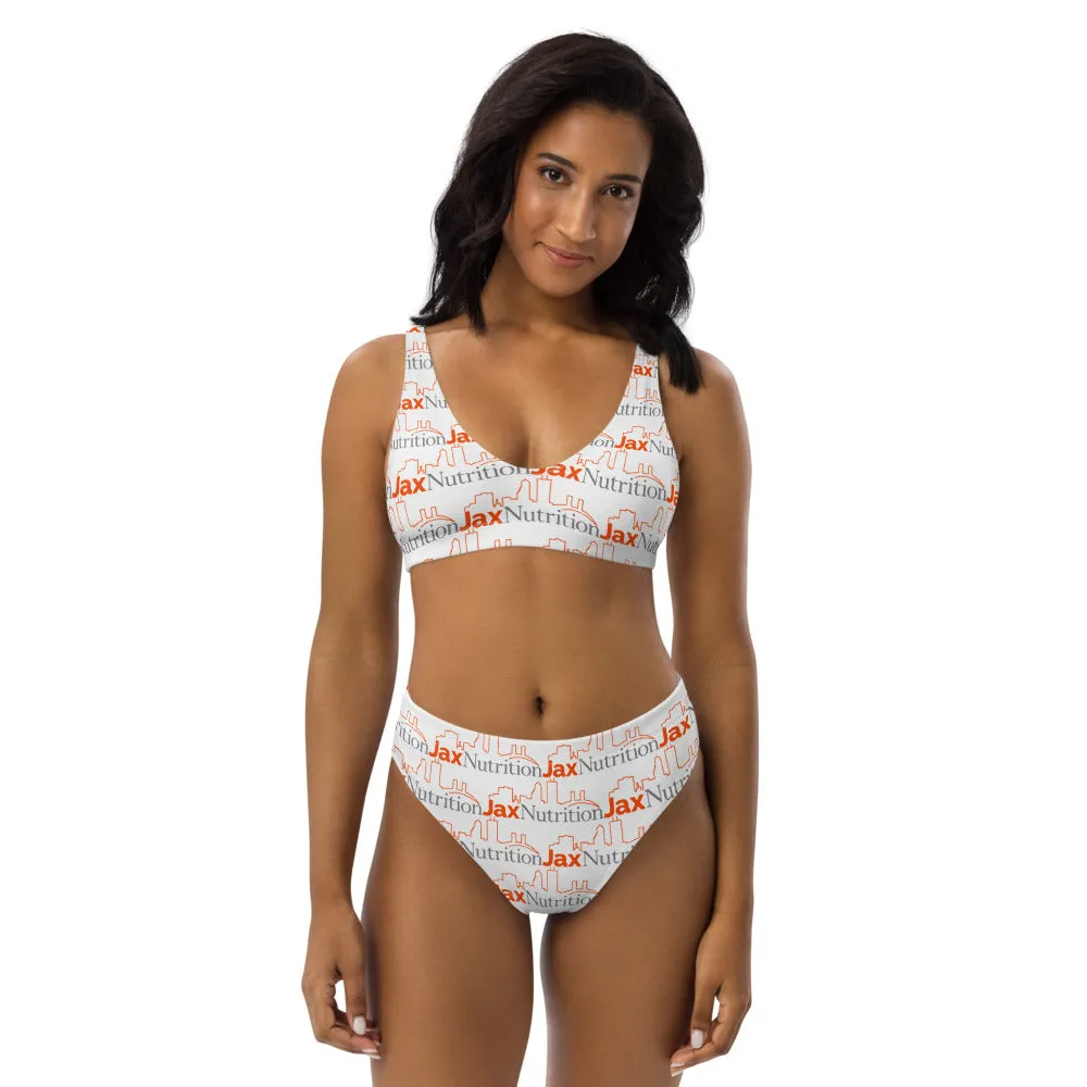 Jax Nutrition Full Color Logo Everywhere Recycled high-waisted bikini