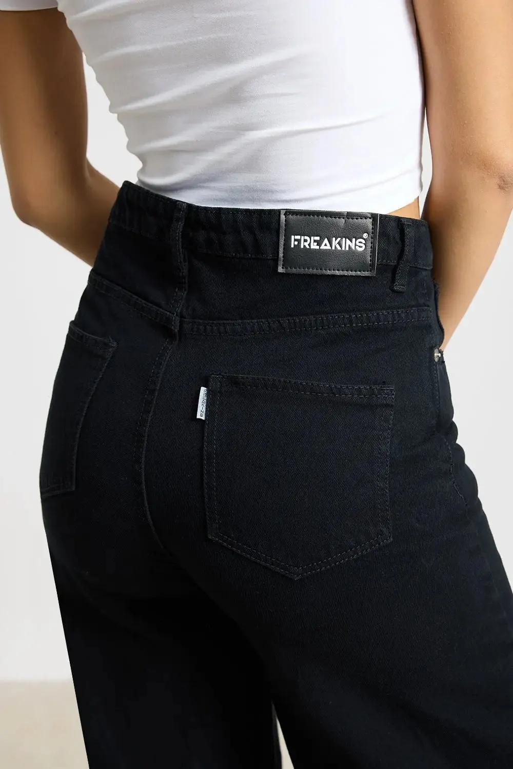 Jet Black Flare Jeans