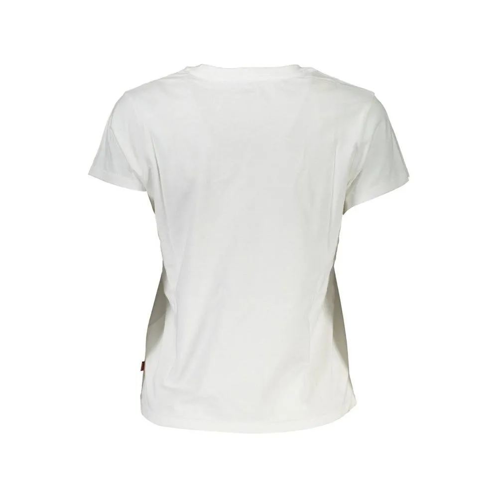 Levi's White Cotton Tops & T-Shirt