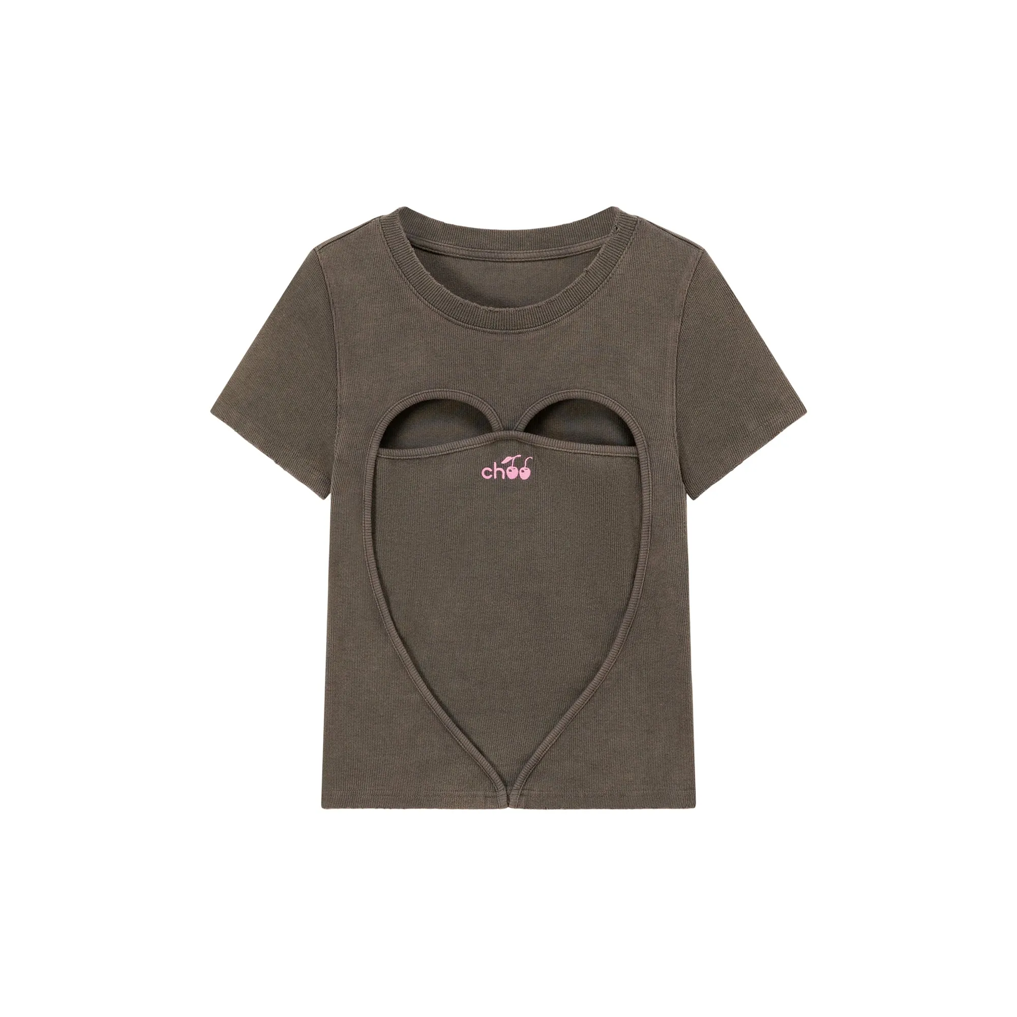 Logo Heart Cut Out Top