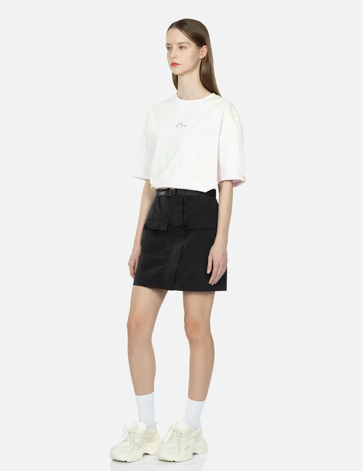 Logo Printed Belt Skirt