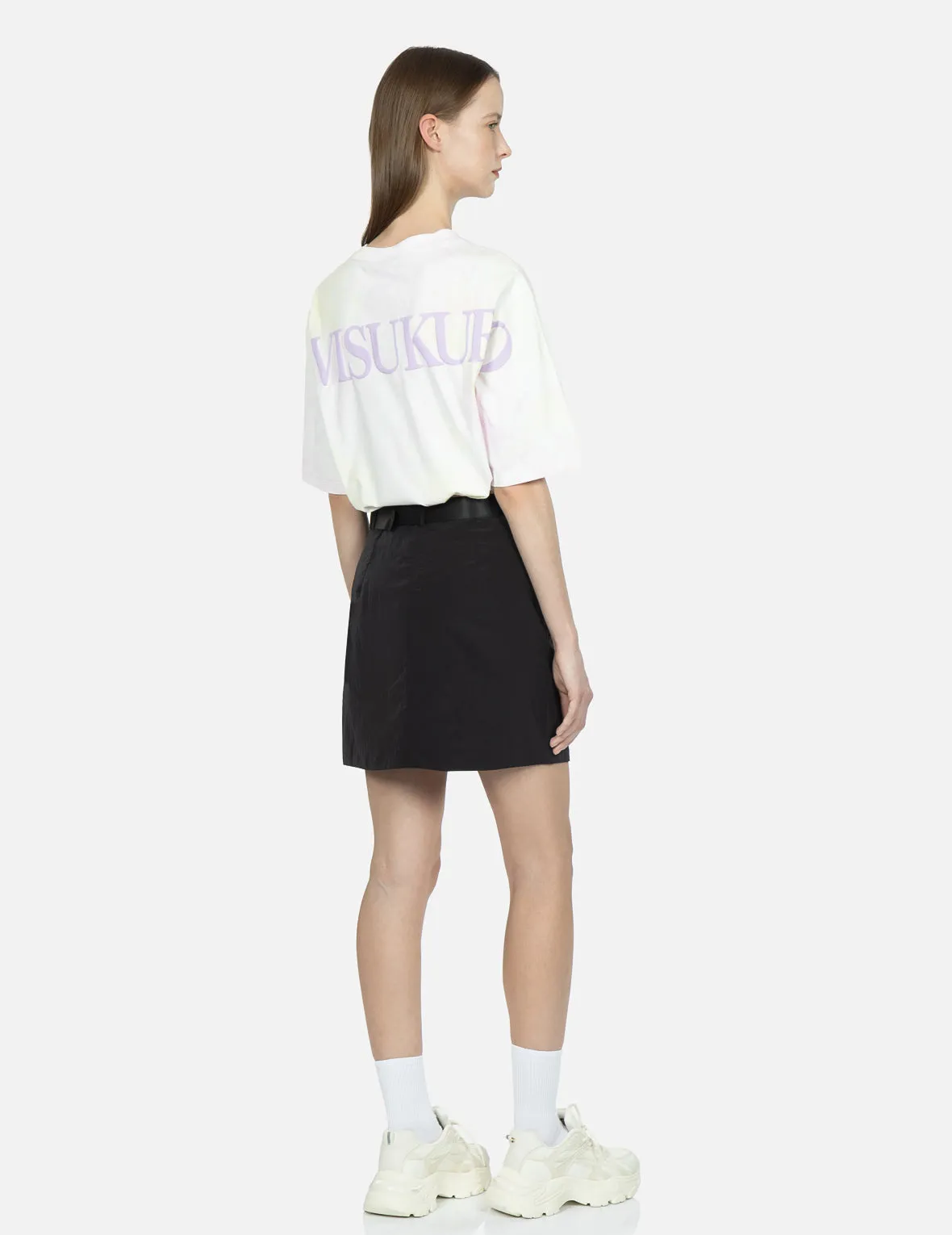 Logo Printed Belt Skirt