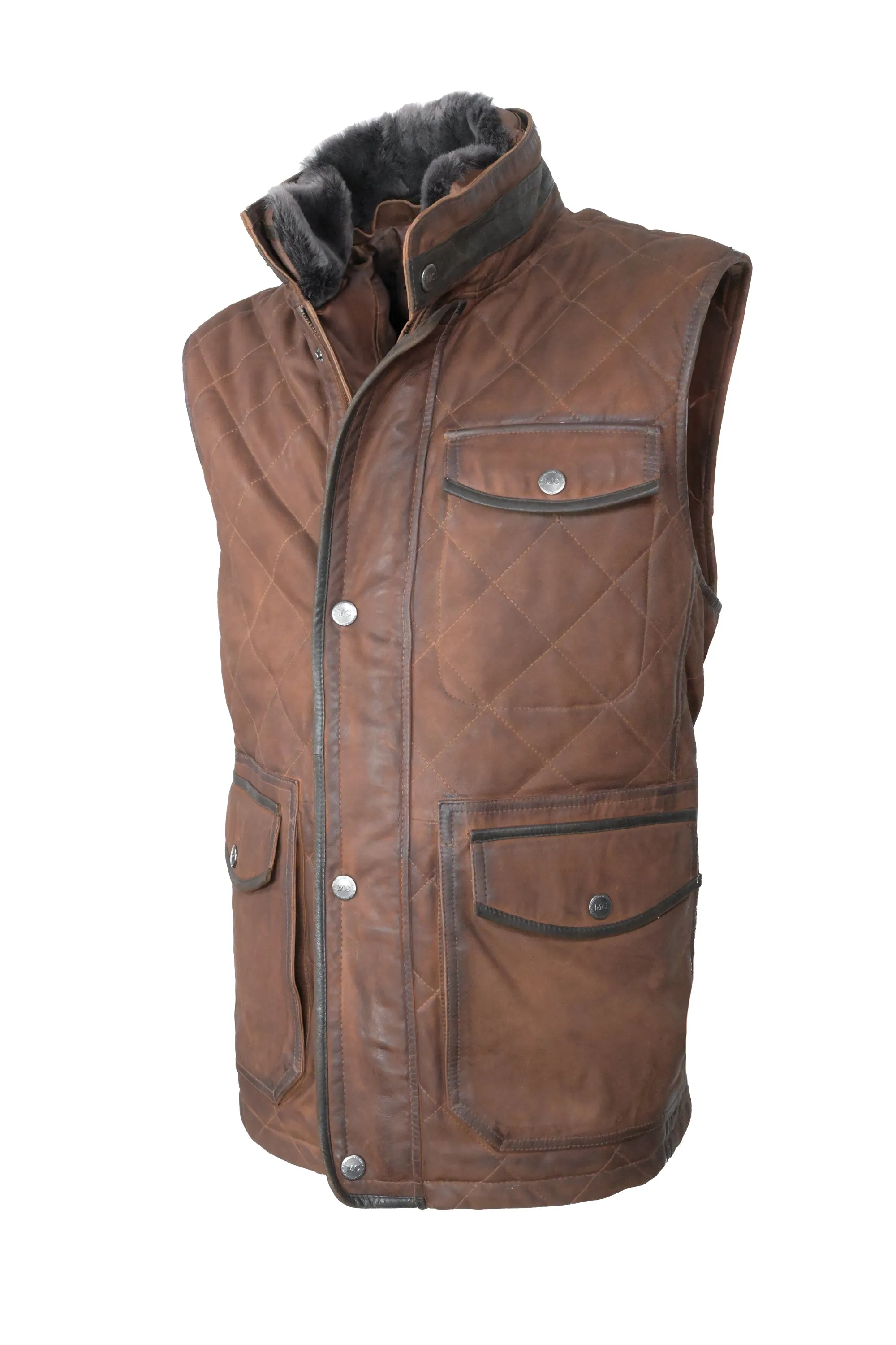 Madison Creek Leather Vest - Vail