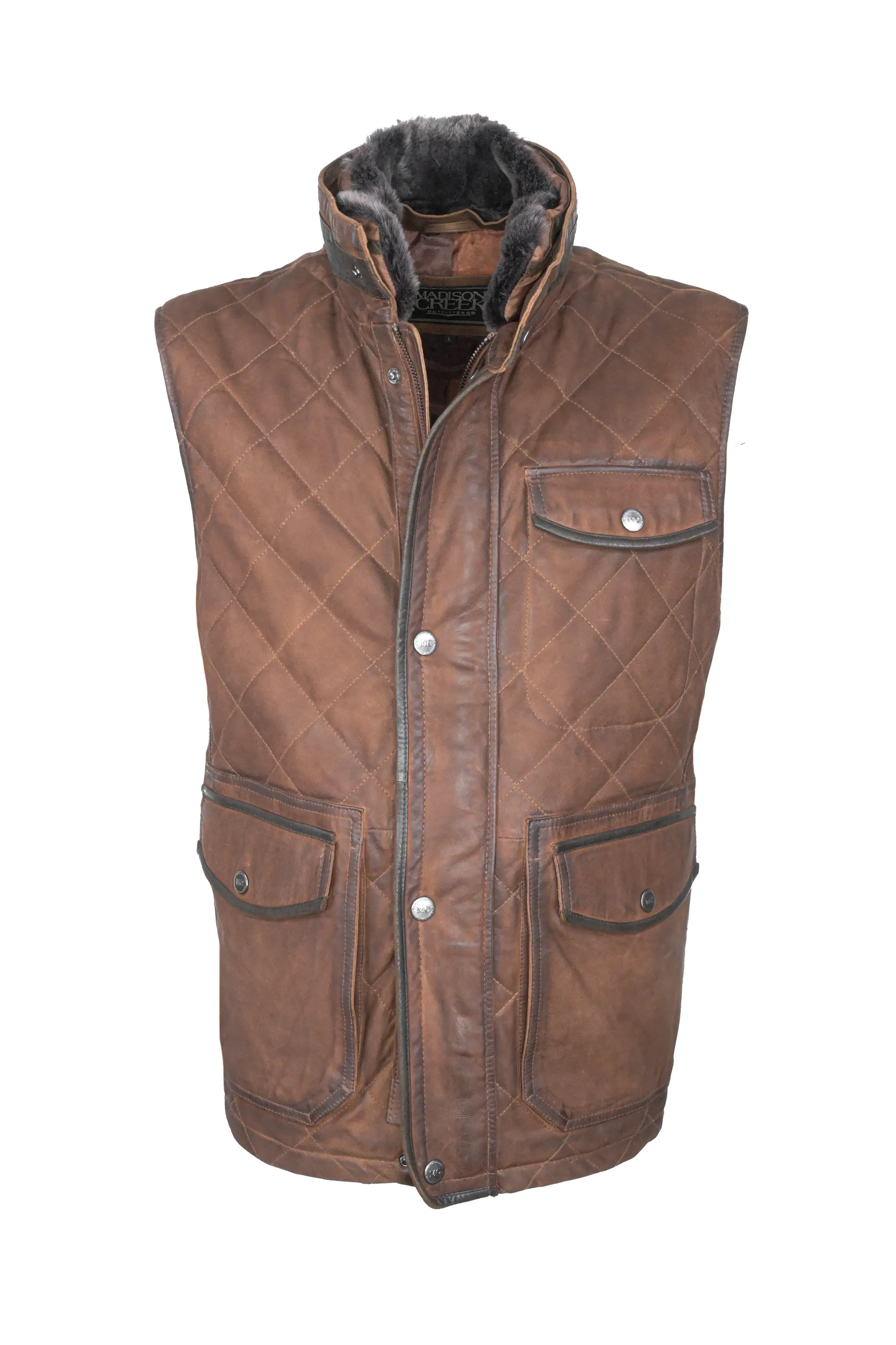 Madison Creek Leather Vest - Vail