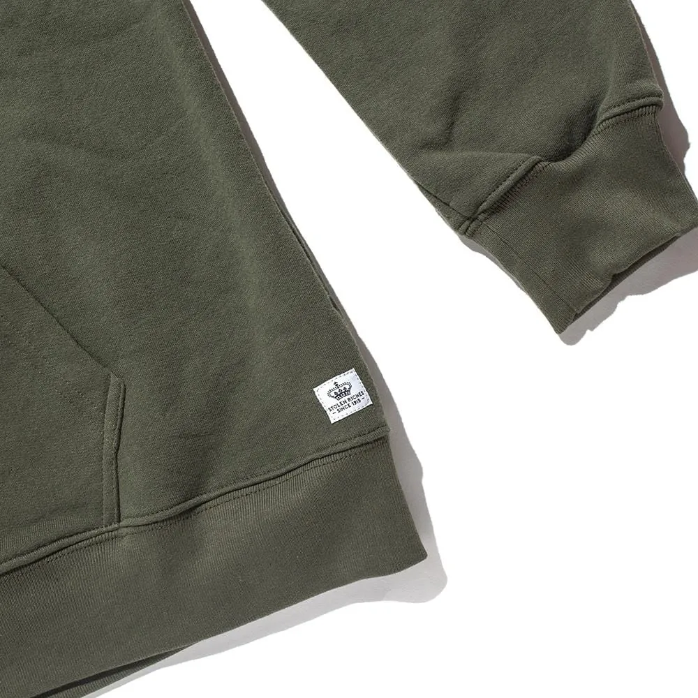 Olive Crew Neck - Logo