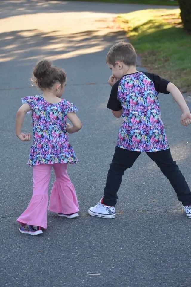 Pink Bell Bottom Pants