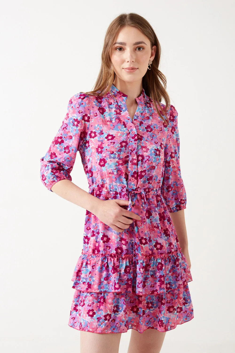 Pixie Daisy Eliza Ruffle Hem Dress