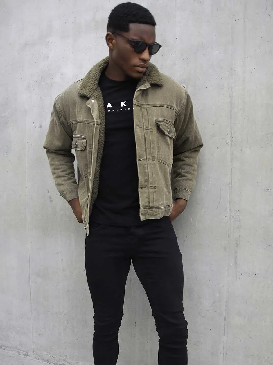 Rapha Oversized Denim Jacket - Army Green