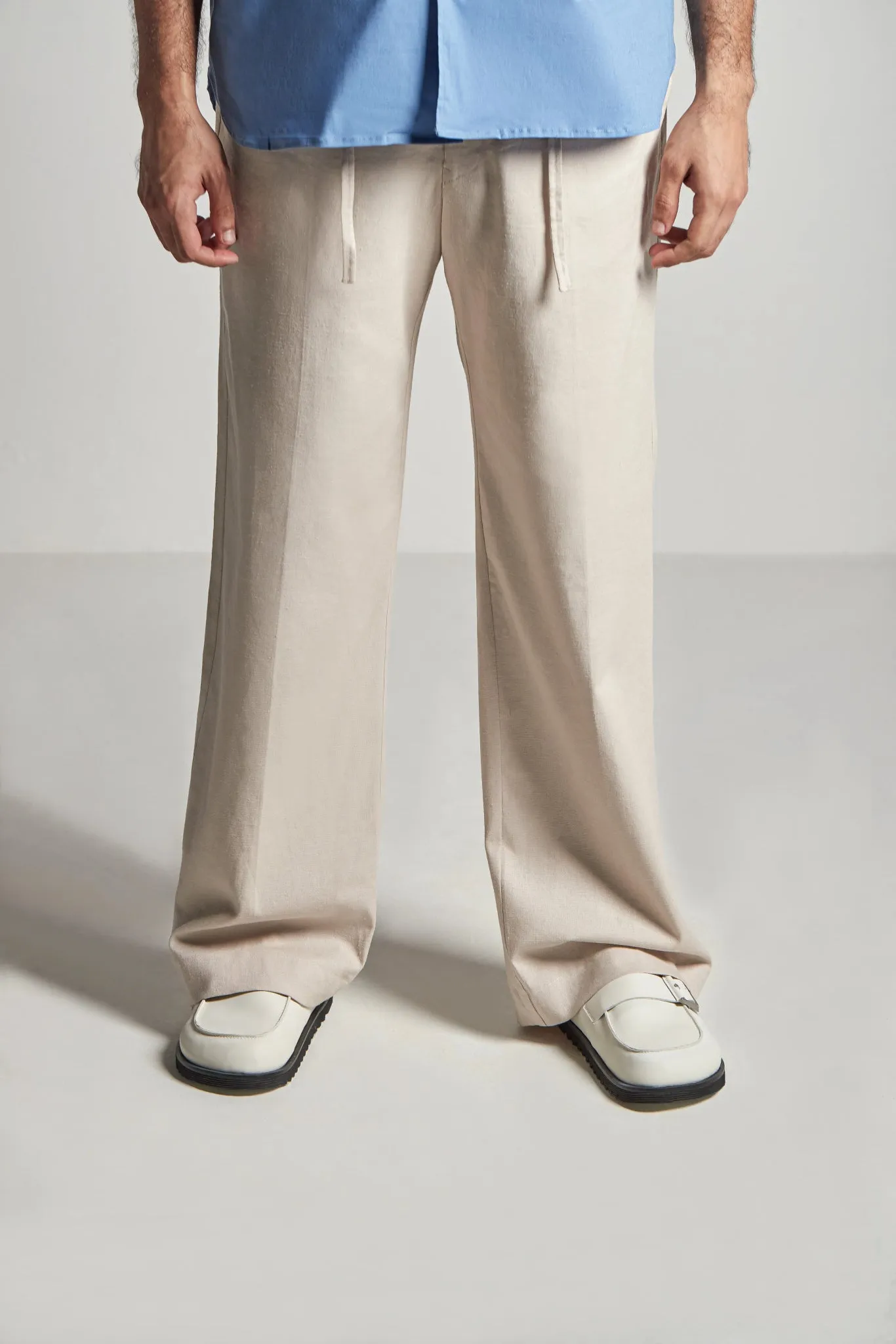 Sand Straight Pants