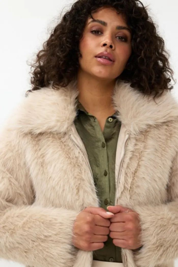 Short Faux Fur Jacket