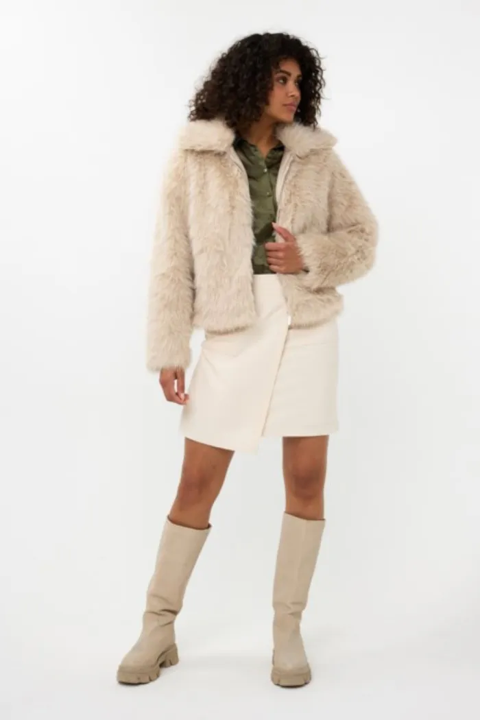 Short Faux Fur Jacket