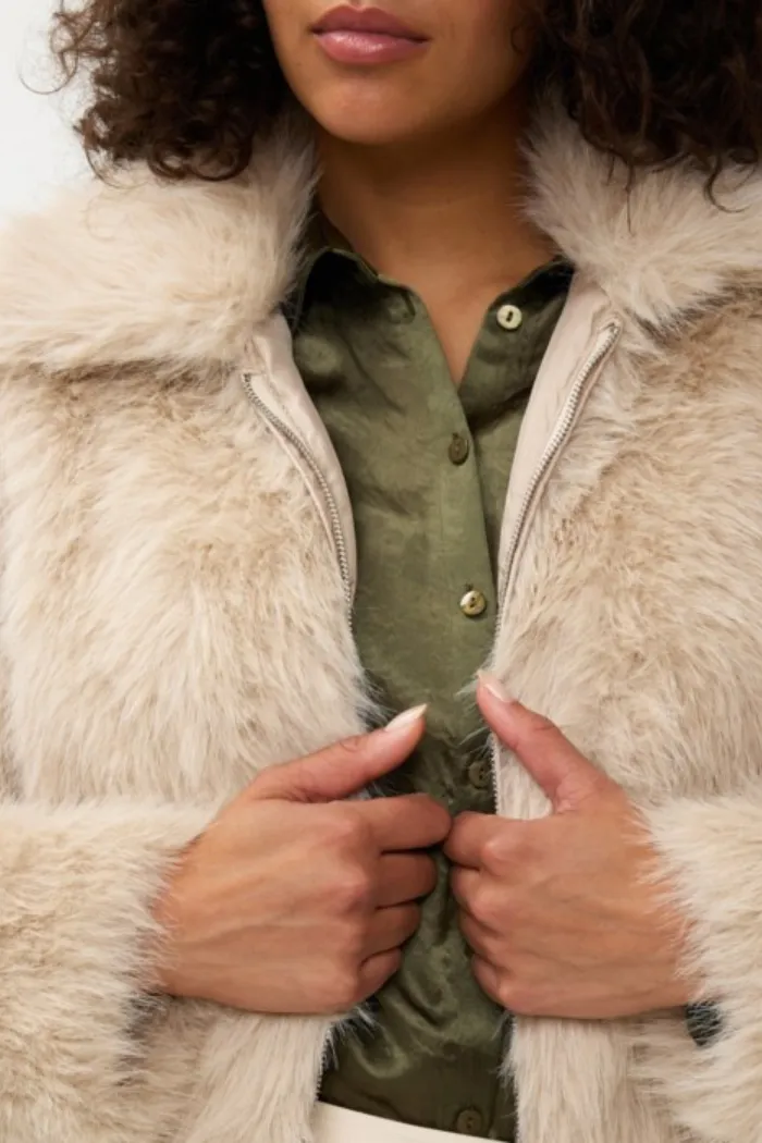 Short Faux Fur Jacket