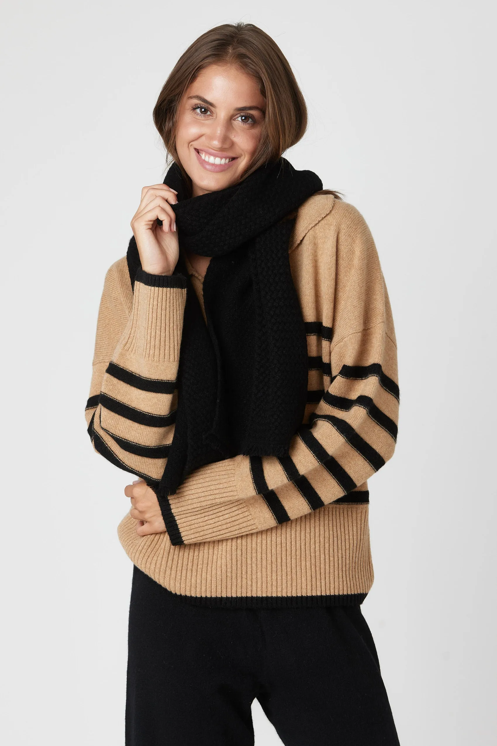 Signature Striped Polo Sweater