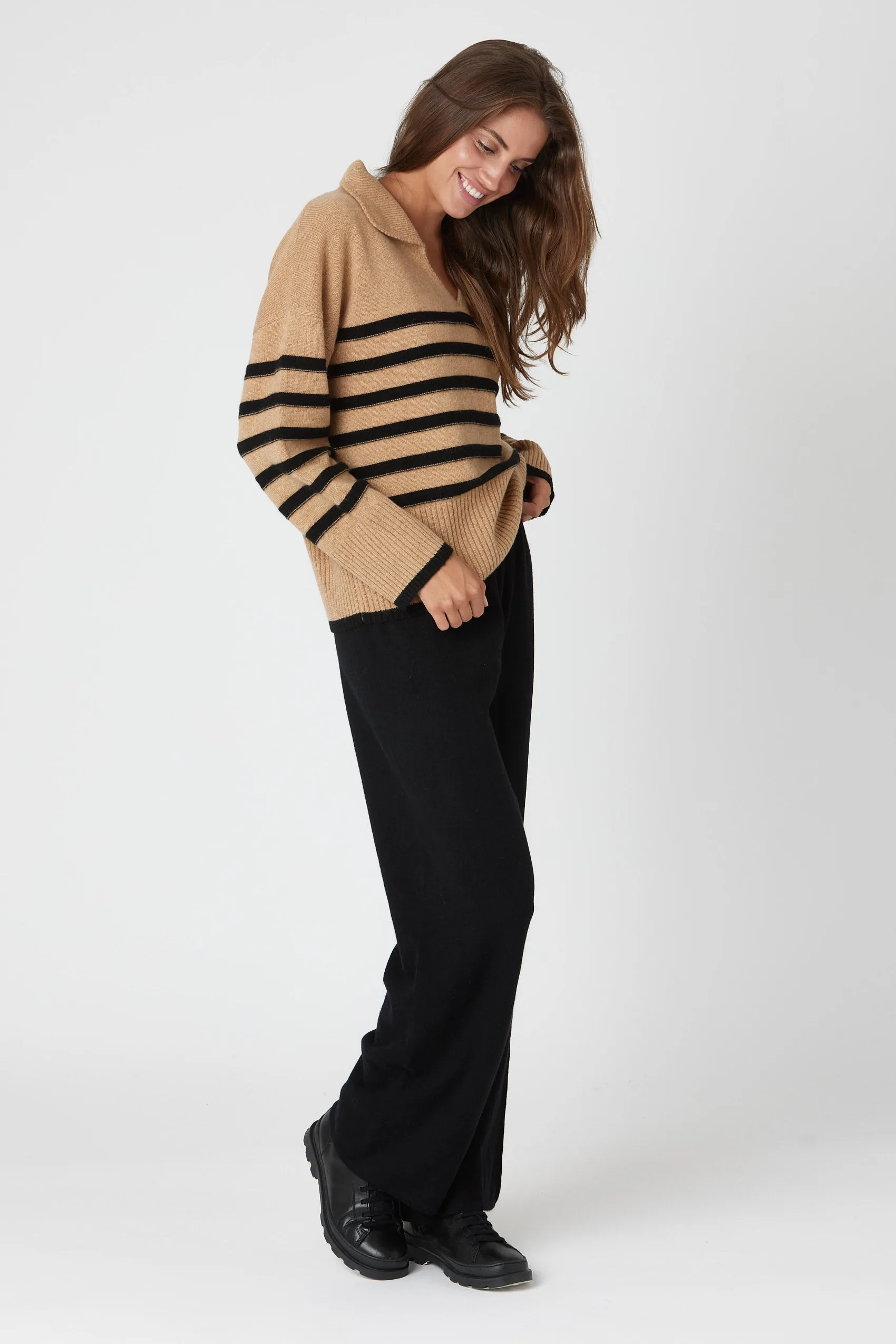 Signature Striped Polo Sweater