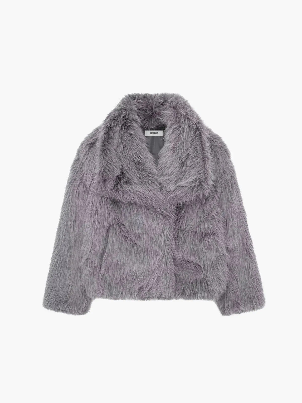 Soft Shaggy Faux Fur Open-Front Jacket